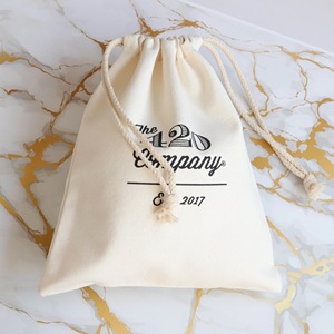 Reusable Custom Logo Printed Organic Cotton Linen Drawstring Boots Shoes Shopping <b>Bag</b> Large Muslin Cotton <b>Dust</b> Pouch - Product Image 1