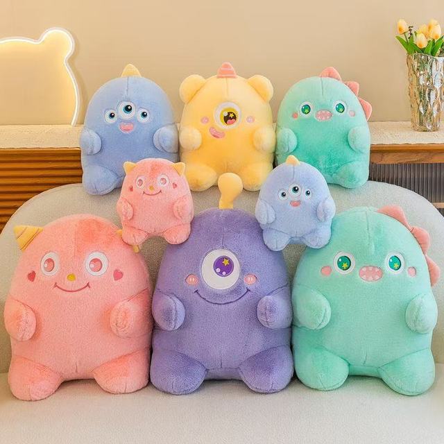 Wholesale Claw Machine Pillow Toys Kawaii Monster Doll Soft Plushy Cute Cartoon Stuffed Plush Toys
