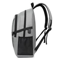Logo brodé personnalisé 2025 Sac à dos tendance unisexe portable rechargeable par USB Sac à dos pour ordinateur portable professionnel Oxford
