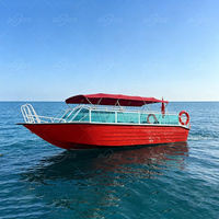 Bateau de pêche commercial neuf en aluminium de 7,5 m (25 pieds) avec moteur hors-bord, bateau rapide pour passagers - Vente chaude