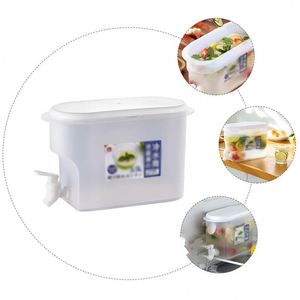 <b>Refrigerated</b> Plastic Beverage Dispenser with Tap for Kitchen Use Injection-Molded Modern Design Dustproof - Product Image 3