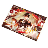 Carte transparente personnalisée Hercter avec figurine d'anime, idéale pour Noël, Halloween, Pâques, commémorations et usage quotidien, écologique