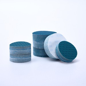 Großhandel Blau Farbe 5 Zoll Größe Blau Farbe Anti Block Schleif scheibe Look und Hoop And paper Grid Aluminium oxid Schleif scheibe - Product Image 3