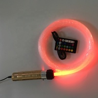 0.75mm 1mm 400 pièces Kit de lumière à fibre optique 10W RGBW lumière LED moteur corps en aluminium pour toit de voiture étoilé 3/4/5m longueur