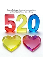 Chiffres en acrylique colorés 3D personnalisés, découpés au laser, en acrylique massif, étanches et durables pour adresse, porte, mariage, fête