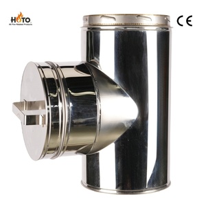 Tuyau de cheminée en acier inoxydable à double paroi isolé, résistant aux fuites, poli miroir, avec système de verrouillage par torsion, garantie de plus de 5 ans pour foyer <span class=keywords><strong>et</strong></span> poêle - Product Image 2