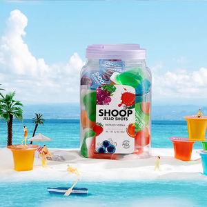 MINICRUSH Jello Shots, Bebidas Alcohólicas de Vodka con Sabor a Frutas Mixtas, Bebida Natural en Vasos de Gelatina Portátiles para Fiestas - Product Image 2