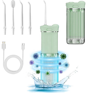 Mini hilo de <span class=keywords><strong>agua</strong></span> retráctil portátil tipo C carga USB recargable inalámbrico para irrigador Oral <span class=keywords><strong>limpiador</strong></span> de lavado <span class=keywords><strong>bucal</strong></span> eléctrico - Product Image 1