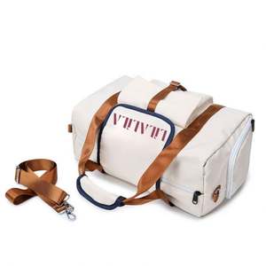 Sac de sport fourre-tout extensible en tissu Oxford pour femme, grand format, imperméable, avec fermeture éclair, idéal pour les week-ends et les voyages d'une nuit - Product Image 2