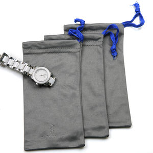 Commercio all'ingrosso in microfibra occhiali da sole borse logo personalizzato tessuto in microfibra con coulisse occhiali da lettura del sacchetto del sacchetto - Product Image 5