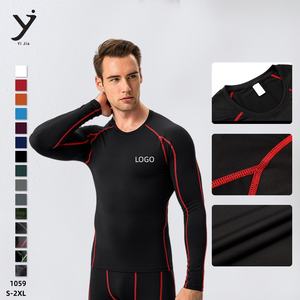 Wholesale <b>Men's</b> PRO Compression Fitness Running And Training <b>T</b>-<b>Shirt</b> - Stretch Quick-Drying <b>Long</b>-<b>Sleeve</b> <b>Shirt</b> - Product Image 1