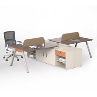 Mobilier contemporain pour petit bureau à domicile Poste de travail partagé avec table fonctionnelle pour bureau à domicile