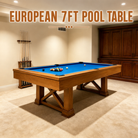 Table de billard de luxe sur mesure, 7 pieds, 8 pieds, table de billard en chêne, moderne