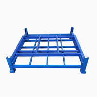 Support de pneu de pile de support de rouleau de tissu empilable industriel résistant entrepôt Stillage supports pliables capacité de charge 1 tonne