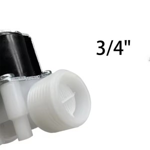 Válvula Solenoide Normalmente Cerrada de Plástico con Rosca Externa 12V 24V 110V 220V Normalmente Abierta para Agua de 0.02-0.8Mpa 1/2" - Product Image 5