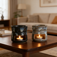 Brûleurs à cire en céramique durables, vente en gros directe usine, diffuseurs d'aromathérapie pour cire de bougie et huiles, décoration spa et maison