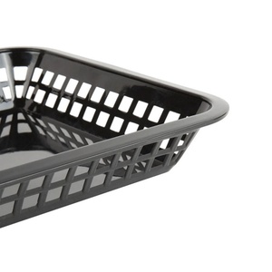 Panier à nourriture rapide rectangulaire multifonctionnel en plastique écologique de couleur personnalisée pour restaurant, hôtel, design simple, matériau PP - Product Image 5