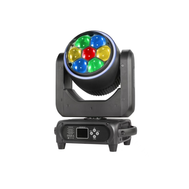 New Arrival Stage Light Sharpy Lyre Mini 7X40W RGBW ZOOM LED Moving Head Beam Wash Lights With Artnet and ScAN Port for Wedding