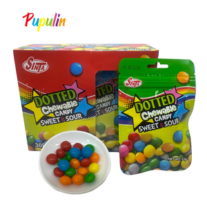 Caramelos para masticar jugosos bombones arcoíris, paquete OEM <span class=keywords><strong>de</strong></span> frutas al por mayor, caramelos masticables a granel - Product Image 1