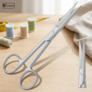 Ciseaux chirurgicaux 6flowers F4-001 en acier inoxydable, instrument de chirurgie générale manuel, classe I, certifié CE ISO 2015 - Product Image 2