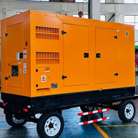 Générateur diesel mobile sur remorque de 200 kW pour moteur 6LTAA8.9-G2, super silencieux, démarrage automatique, triphasé, 4 fils, 50 Hz, utilisation en extérieur