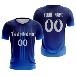เสื้อฟุตบอล พิมพ์ชื่อ เบอร์ หมายเลข ทีมกีฬา ชุดฝึกซ้อม พิมพ์ลายแบบรีดร้อน ปรับแต่งได้ตามต้องการ สำหรับผู้ชาย ผู้ใหญ่ ผ้าสแปนเด็กซ์/โพลีเอสเตอร์ - Product Image 2