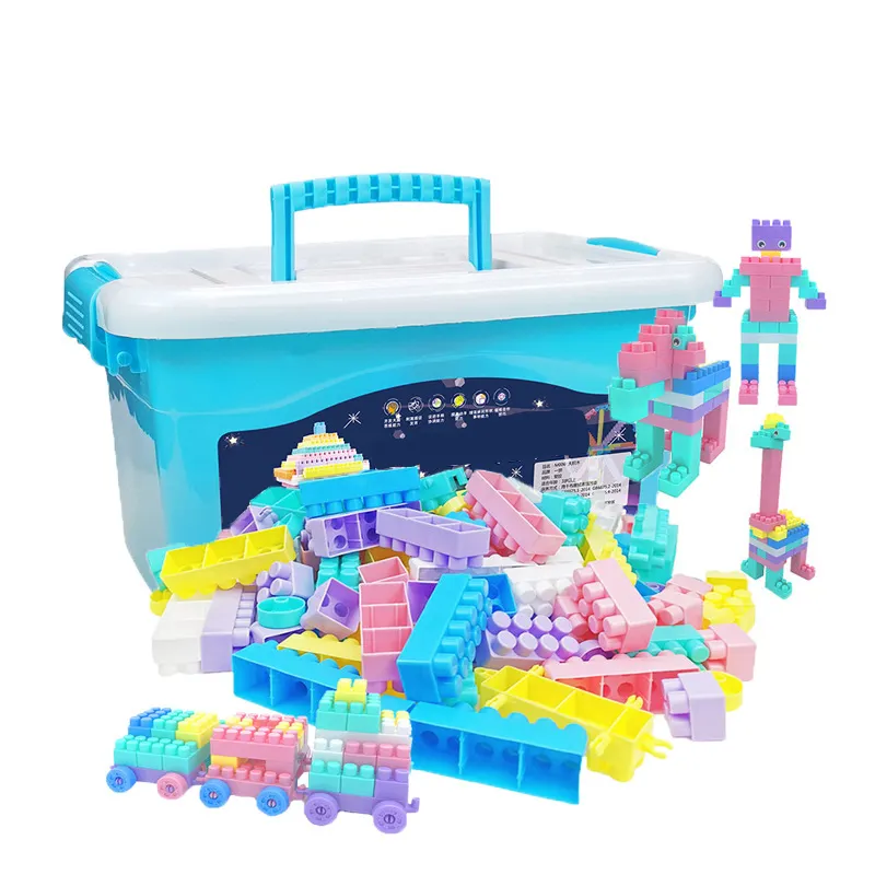 plastic building blocks sets 100 pcs classic creator bricks girls boys educational plastic brick block toys for kid