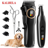 Tondeuse Électrique Silencieuse Sans Fil pour Animaux de Compagnie, Kit de Rasage de Poils, Tondeuse Réglable Rechargeable pour Chiens