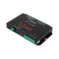 Contrôleur de bande LED manuel Aidisen K-8000C avec prise en charge DMX/SPI pour l'éclairage de scène et télécommande à distance 8 ports