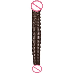 Scarletsin D-31 <span class=keywords><strong>Dildo</strong></span> de Gel Realista de Doble Cabeza de TPE con Orificio <span class=keywords><strong>Anal</strong></span> y 100% Impermeable para la Masturbación Femenina y el Orgasmo Lésbico - Product Image 1