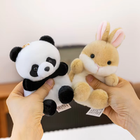 Porte-clés en peluche animal de la forêt - Breloque de sac mignonne en fausse fourrure sur le thème de la forêt
