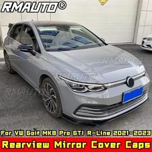 Pour VW Golf MK8 Pro GTI R-Line 2021-2023 Kit carrosserie, coques de rétroviseurs latéraux aspect fibre de carbone, accessoires de voiture - Product Image 2
