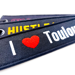 <span class=keywords><strong>Llavero</strong></span> de vuelo con logotipo personalizado <span class=keywords><strong>llavero</strong></span> al por mayor eliminar vuelo antes del vuelo logotipo tejido personalizado Anime Jet Tag - Product Image 5