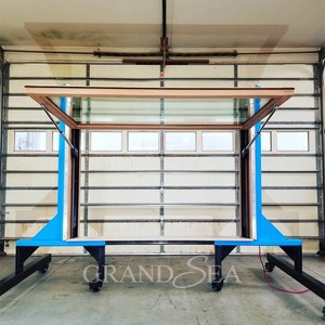 <span class=keywords><strong>Ventana</strong></span> Abatible de Doble Vidrio con Marco de Aleación de Aluminio y Amortiguador de Gas para Cocina o Bar, Tipo Comercial - Product Image 6