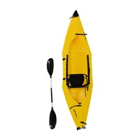 Kayak pliable 2,8 m, canoë pliant, bateau portable, monoplace, léger 8,5 kg, kajak pour la pêche et les excursions sur lac, mer et rivière