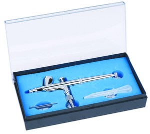 Kit de pintura de aerógrafo ecológico con alimentación por gravedad y control de gatillo dual avanzado de cobre, práctica de tatuaje de maquillaje corporal - Product Image 1