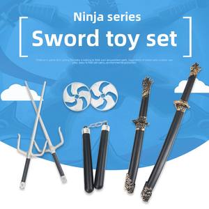 <span class=keywords><strong>Disfraz</strong></span> de <span class=keywords><strong>Ninja</strong></span> para niños, <span class=keywords><strong>accesorios</strong></span> de Halloween para niños, armas de juguete, juego de espada samurái para niños, <span class=keywords><strong>accesorios</strong></span> - Product Image 2