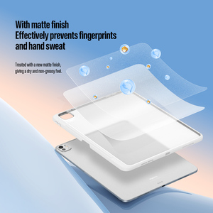 Full-coverage protective case <b>for</b> iPad Pro 13, transparent matte <b>tablet</b> case with adjustable aluminum alloy <b>stand</b> - Product Image 5
