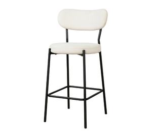 Prix raisonnable intérieur moderne luxe Restaurant cuisine Boucle Chrome métal noir salon table haute ensemble tabourets de <span class=keywords><strong>bar</strong></span> - Product Image 1