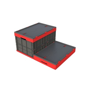 Put Away The Trunk Of The Car Turn Over Plastic Black Collapsible Folding Packing Storage Box For Household Books