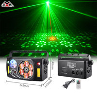 Lumières portatives d'étape de projecteur laser de club de disco de RGBW avec la source du modèle d'effet LED