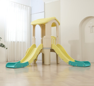 2025 TRƯỢT KÉP trong nhà sân chơi nhựa cho trẻ em đôi Playhouse cho nhà trẻ mẫu giáo hoặc khu vui chơi công cộng - Product Image 3