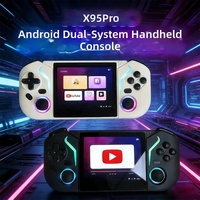 Console de jeu portable X95 PRO, écran IPS de 3,5 pouces, Android 9.0, double système, WIFI, joystick, lecteur de jeux vidéo rétro, personnalisable en usine