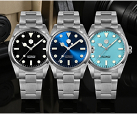 Haute qualité en gros 36mm en acier inoxydable 316l dôme saphir 20atm plongeur plongée mécanique automatique montre hommes à vendre