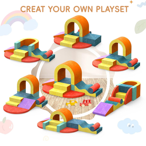 Desain Modern 10 buah busa warna memanjat blok untuk balita 1-3 Bermain lembut Set untuk dalam ruangan memanjat kamar tidur merangkak ruang makan ruang tamu - Product Image 4