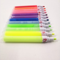 Marqueur de peinture liquide fluorescente aux couleurs OEM pour peinture sur roche, marqueur de peinture acrylique à base d'eau