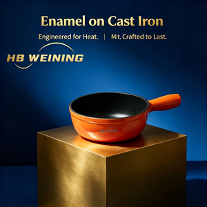 Casserole <span class=keywords><strong>en</strong></span> <span class=keywords><strong>fonte</strong></span> émaillée personnalisée OEM pour cuisinière à gaz et à <span class=keywords><strong>induction</strong></span> - Product Image 1