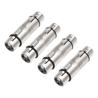 Connecteur XLR, adaptateur XLR 3 broches femelle vers XLR 3 broches femelle pour mélangeurs/microphones et amplificateurs