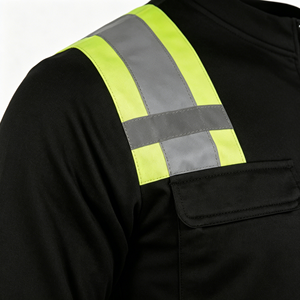 High Visibility Waterproof Reflective Safety Bomber Jacket for Road Work with Customizable Logo - Product Image 4