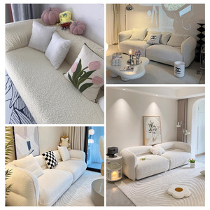 Sofá Compacto de Tela sin Estructura <span class=keywords><strong>para</strong></span> Apartamentos Pequeños, Disponible <span class=keywords><strong>para</strong></span> <span class=keywords><strong>Alquiler</strong></span> en Sala de Estar, Sofá Recto Personalizable - Product Image 4